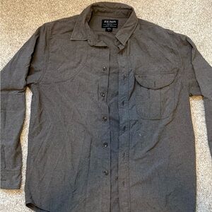 Filson Charcoal Gray Casual Button-Down Shirt